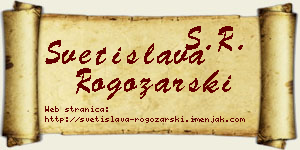 Svetislava Rogožarski vizit kartica